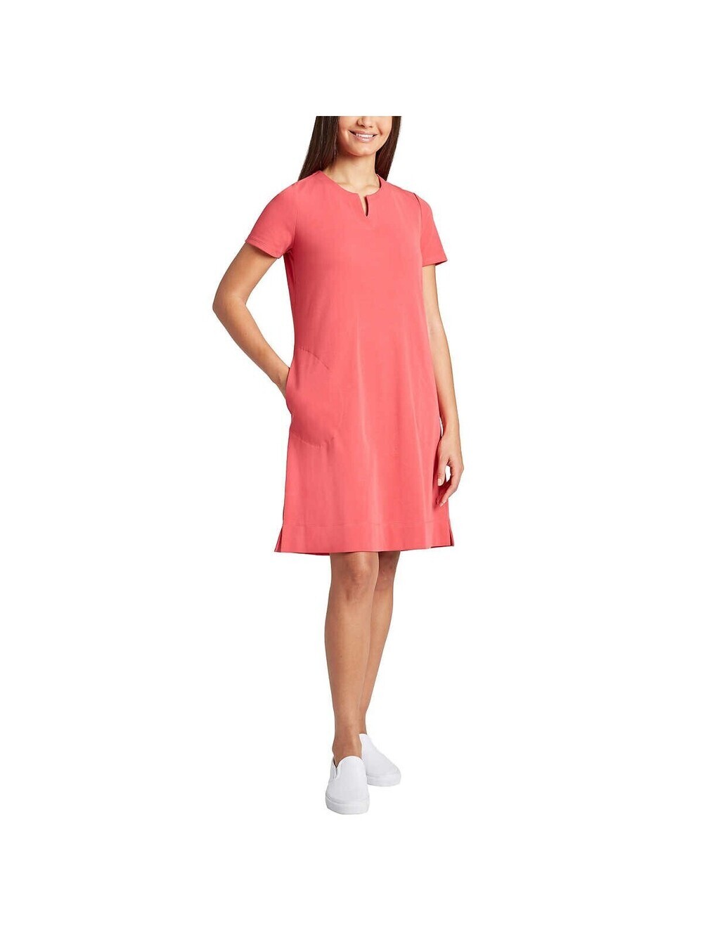 Ellen Tracy Womens V-Notch Dress Size M